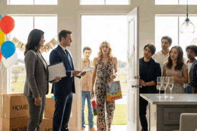 I got a bank alert demanding payment on monthly installments for a $600k loan. Stunned, I told them I’d never applied for anything like that. After digging deeper, I discovered my sister had used my identity to buy herself a house. On the day of her grand housewarming, she walked in to find me already inside. When she demanded to know how I got in, I simply laughed and pointed to the bank officer beside me. Her face went instantly pale…