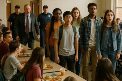 The principal stormed into lunch and yelled, “Who owns a green backpack?”