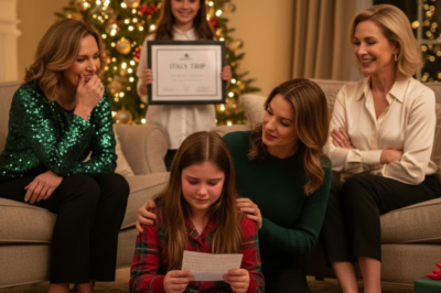 On Christmas Eve, My 12-Year-Old Daughter Opened A Gift — A Gym Membership And A Note That Read, “Maybe Next Year You Won’t Be The Fat One In The Photos.” Her Cousin Got A Trip To Italy. My Aunt Laughed, “It’s Just Motivation.” I Hugged My Daughter, Whispered, “Never Again,” Then Canceled Their Tuition, Froze Their Cards, And Shut Off The Utilities To The House They Forgot I Still Owned.