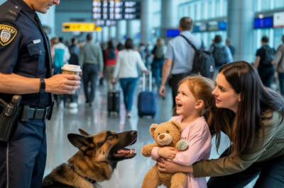 The Airport Dog Wouldn’t Stop Barking at Her Stuffed Toy—Minutes Later, a Long-Hidden Family Secret Was Revealed
