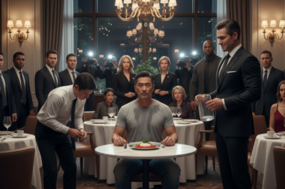 The restaurant manager knocked over my water and cleared my table for a famous actress…