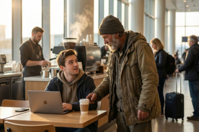 I Bought a Homeless Man Coffee on His Birthday—Hours Later, He Was My First-Class Seatmate