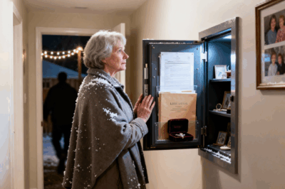After my son ordered me out into the freezing night, I left silently. Hours later, my daughter-in-law toasted in the backyard, laughing, “She’s gone—we’re finally free!” But while the music thundered through the house, no one noticed the quiet click of the safe unlocking.