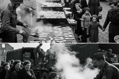 (CH1) German Civilians Followed the Smell of Bacon — Found a U.S. Field Kitchen Feeding Their Kids