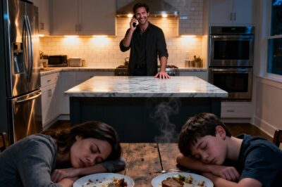 My husband cooked dinner, and right after my son and I ate, we collapsed. Pretending to be unconscious, I heard him on the phone saying, “It’s done… they’ll both be gone soon.”