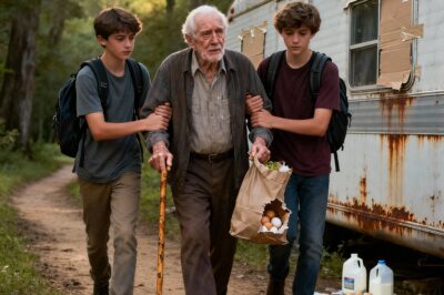 Two Teenage Boys Helped a Lonely Old Man Living in a Shabby Trailer – One Day, They Got a Call from His Lawyer