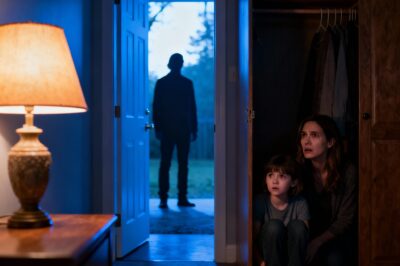 “My husband came home early from his business trip. The door knocked, and I heard, ‘I’m home!’ But my daughter suddenly grabbed my shirt and whispered, ‘Mommy… that’s NOT Daddy’s voice. Let’s hide.’