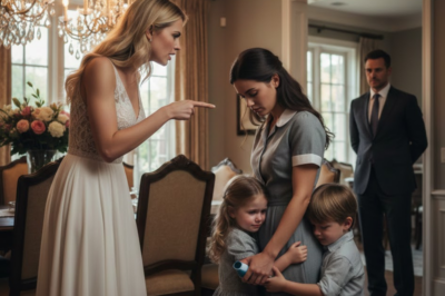 “She’s nobody,” said the CEO’s fiancée, but the children shouted, “She’s our mom!”