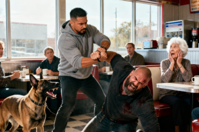 He assaults a 78-year-old widow in a coffee shop… without imagining that her son is a Navy SEAL.