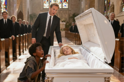 “Don’t bury her! Your daughter is still alive!” — A homeless Black boy ran toward the casket and revealed a terrifying secret that left the millionaire speechless…