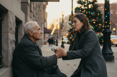 After my husband died, I got a new job, and every day I would leave some money for an elderly homeless man who sat outside the library. One day, when I leaned down like always, he suddenly held my hand and said, “You’ve been far too kind. Don’t go home tonight. Stayvf in a hotel. Tomorrow, I’ll show you something.”