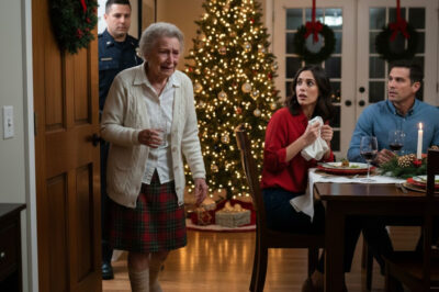 I arrived at Christmas dinner limping, my foot in a cast—because days earlier, my daughter-in-law had shoved me down my own front steps. When I walked in, my son actually laughed and said, “My wife only taught you a lesson. You deserved it.”